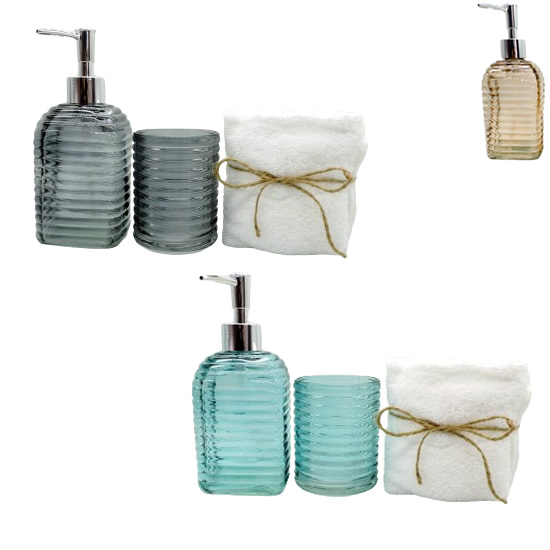 JOGO DE BANHEIRO C/3 PCS-KITS DE BANHEIRO