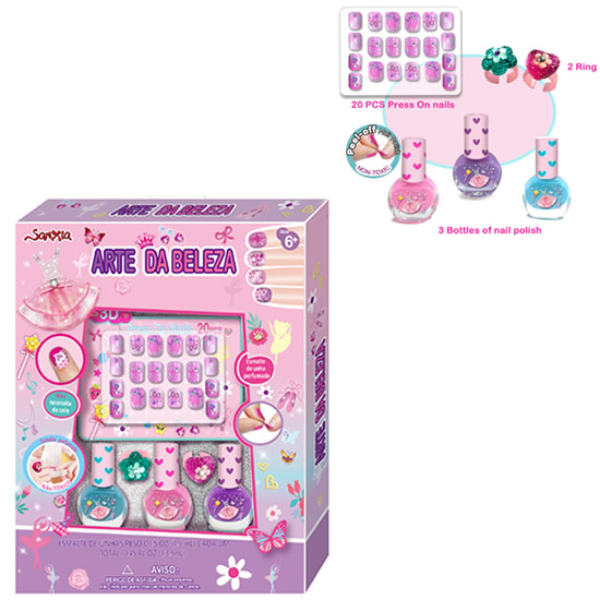 KIT DE UNHA INFANTIL COM ACESSORIO-ACESSÓRIOS INFANTIS