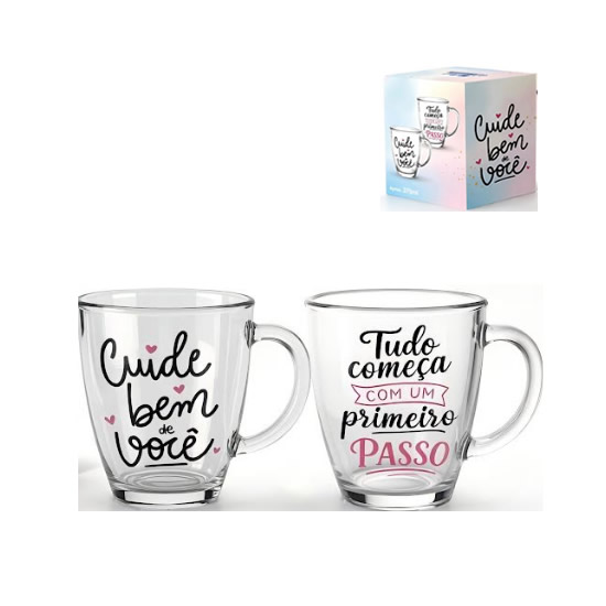 CANECA DE VIDRO 370ML-COZINHA & UD