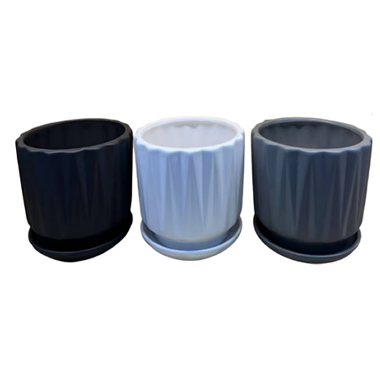 VASO DE CERAMICA 12,3X10,5CM CACHEPOT