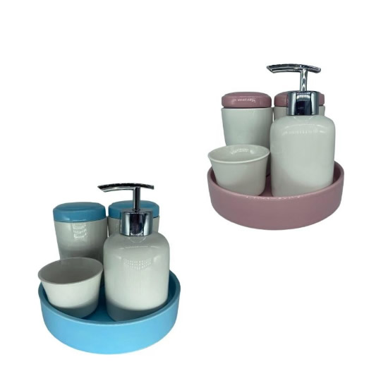 KIT DE BANHEIRO DE PORCELANA 5PCS KITS DE BANHEIRO